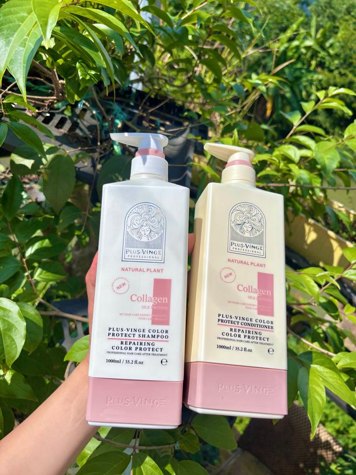 Bộ Dầu Gội Xả Vinge Collagen Plus Yuiluim – Mềm Mượt 1000ml-duoc-ban-tai-MỸ PHẨM QUÂN THU