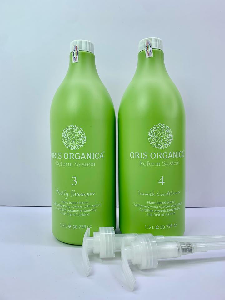 [Chính hãng] Bộ Dầu Gội Xả Oris Arganica Tinh Chất Lúa Mạch Phục Hồi 500ml & 1500ml-duoc-ban-tai-MỸ PHẨM QUÂN THU