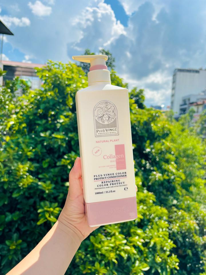 Bộ Dầu Gội Xả Vinge Collagen Plus Yuiluim – Mềm Mượt 1000ml-duoc-ban-tai-MỸ PHẨM QUÂN THU