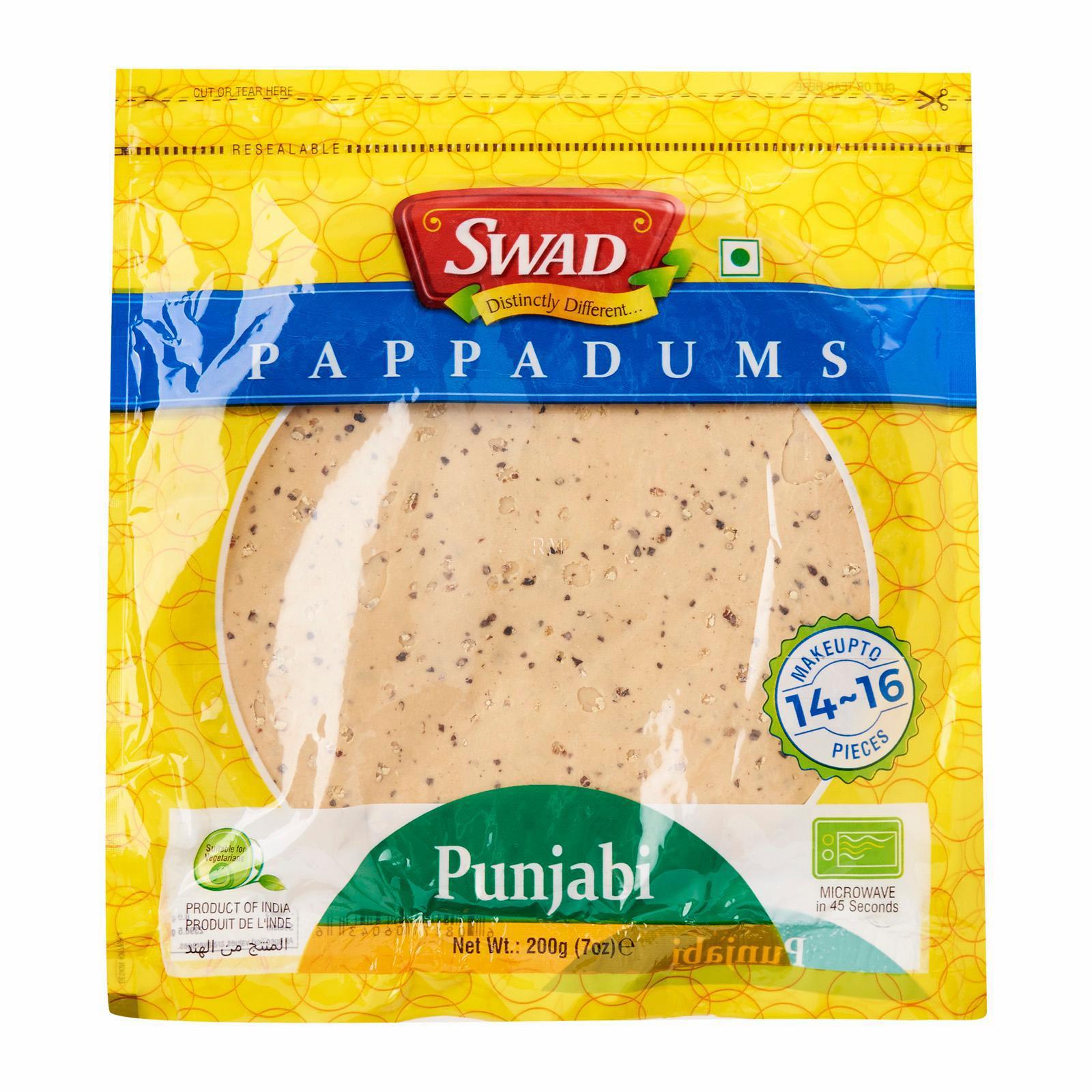 Swad Pappadums Punjabi 200g-duoc-ban-tai-Indian Gourmet