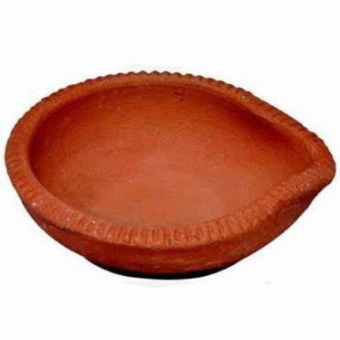 Balaji Mud Single Diya-duoc-ban-tai-Indian Gourmet