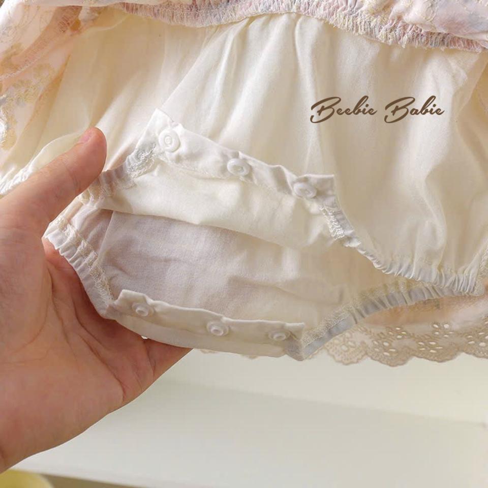Váy hoa cổ ren tròn tầng cho bé gái [5264]-duoc-ban-tai-Beebie Babie