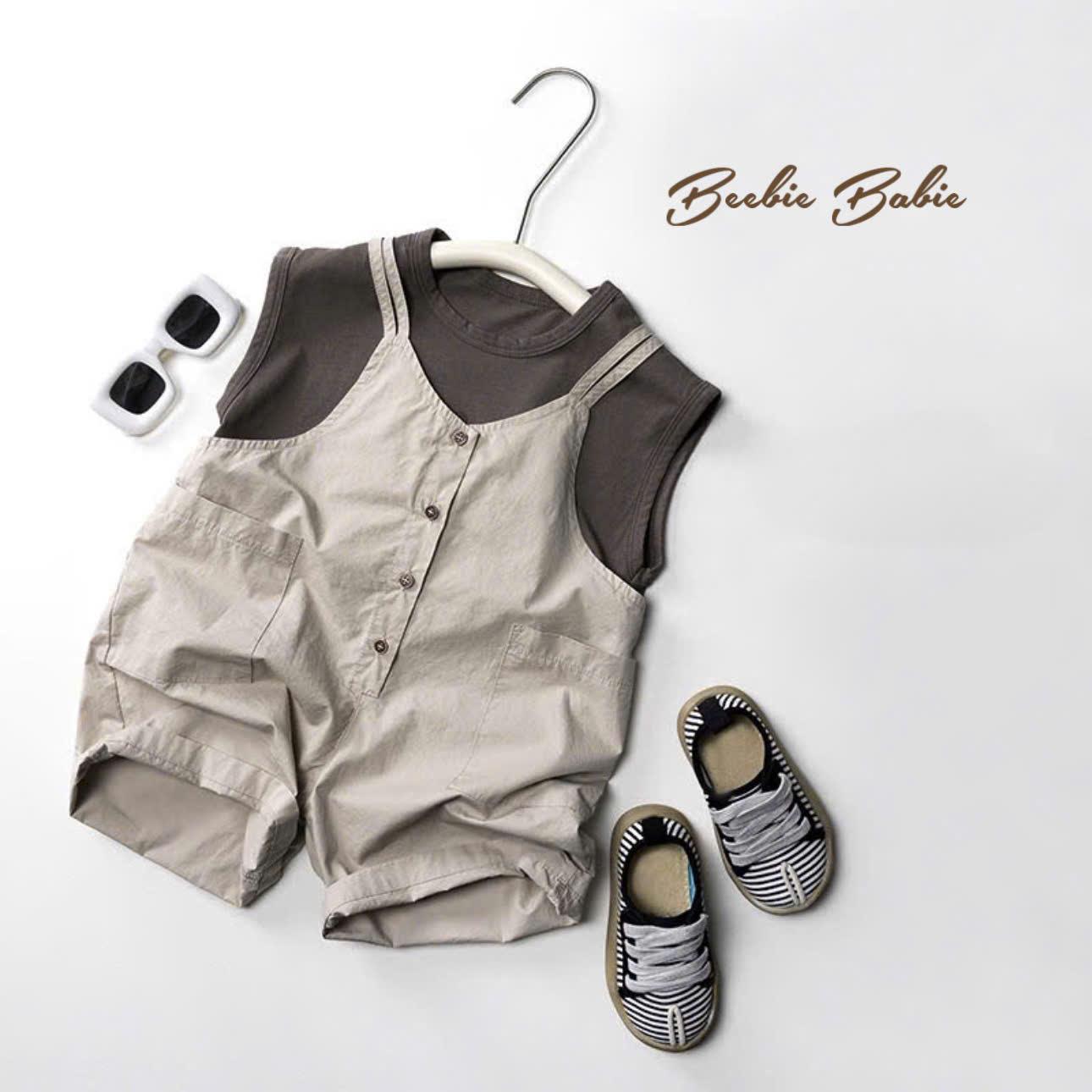 Quần yếm bé gái thô mềm mát lạnh-duoc-ban-tai-Beebie Babie