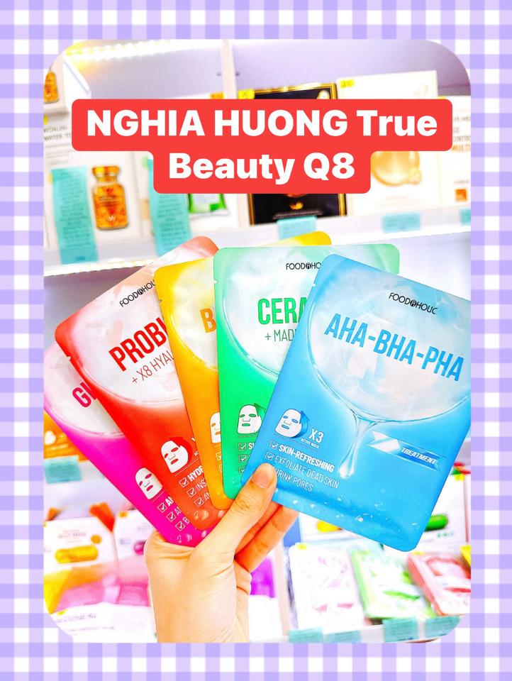 Mặt nạ Foodaholic Premium X3 Phiên bản nâng cấp x3 hiệu quả đủ dòng: AHA/BHA/Niacinamide/TranexamidAcid/Ceramide/Retinol-duoc-ban-tai-NGHIA HUONG True Beauty