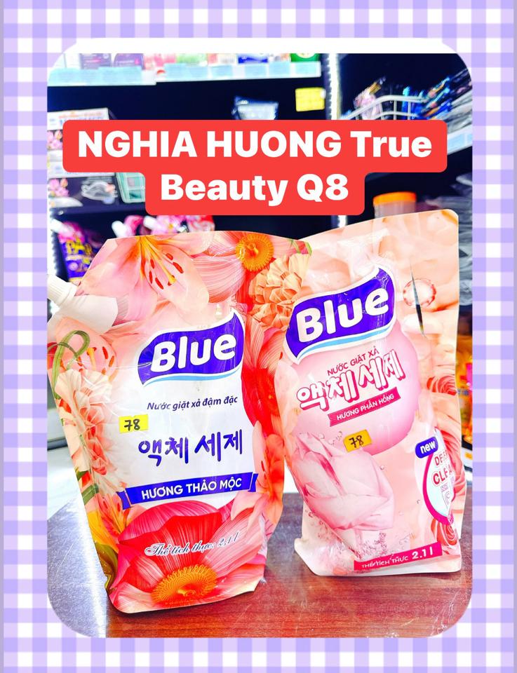 Nước giặt xả vải Blue 2,1Lít-duoc-ban-tai-NGHIA HUONG True Beauty