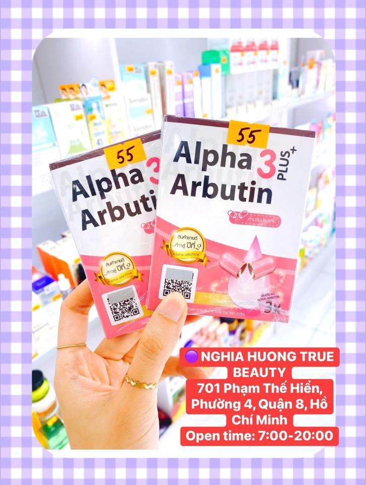 Bột kích dưỡng trắng da Alpha Arbutin 3Plus/Ban ngày, ban đêm đủ dòng-duoc-ban-tai-NGHIA HUONG True Beauty