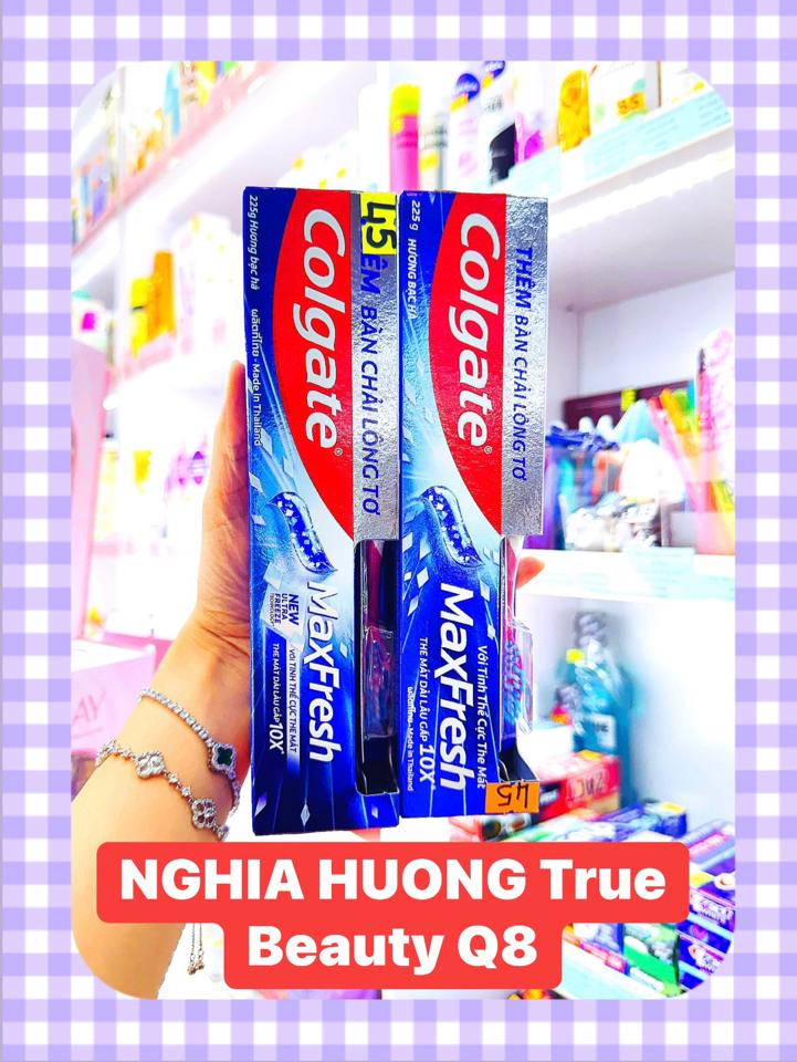 Kem đánh răng Colgate MaxFresh hương bạc hà the mát-duoc-ban-tai-NGHIA HUONG True Beauty