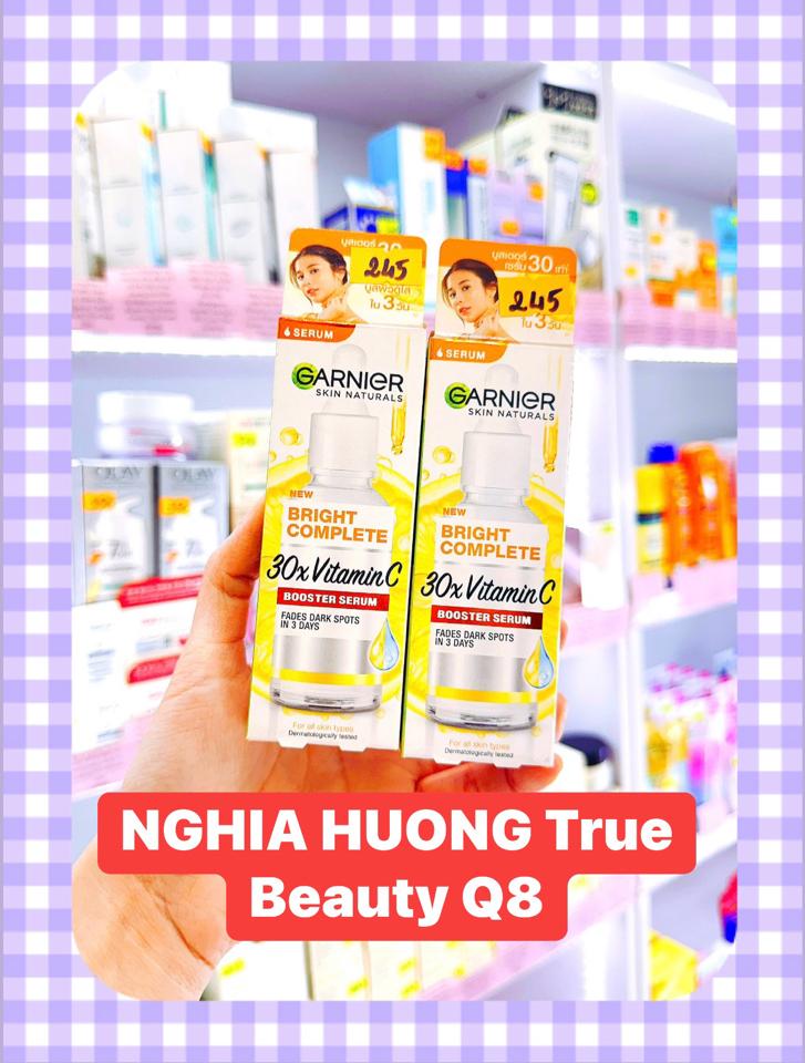 Tinh chất serum sáng da, giảm thâm mụn Vitamin C - Garnier Bright Complete 50ml-duoc-ban-tai-NGHIA HUONG True Beauty