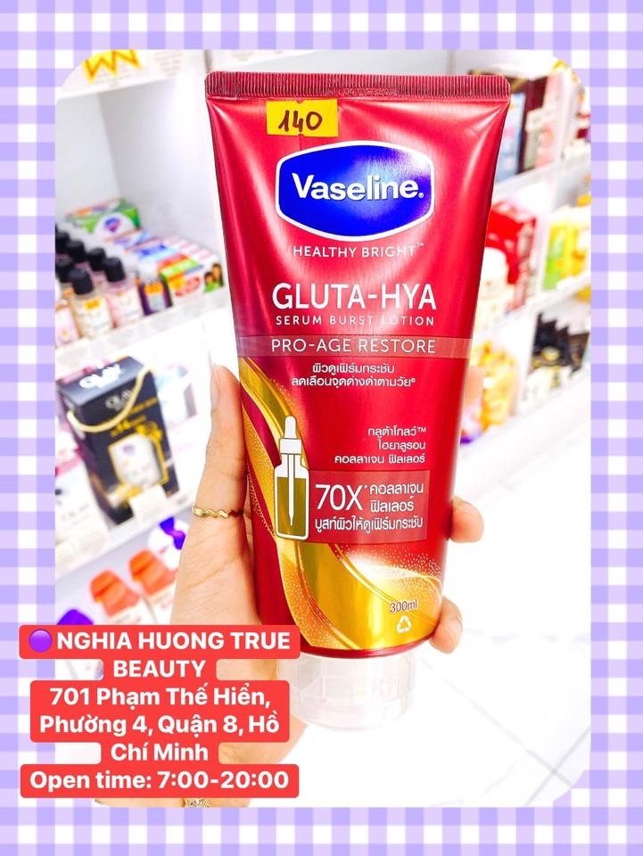 Đỏ-Dưỡng thể trắng-chống nhăn da Vaseline Gluta-Hya Pro Age Restore 70X-duoc-ban-tai-NGHIA HUONG True Beauty