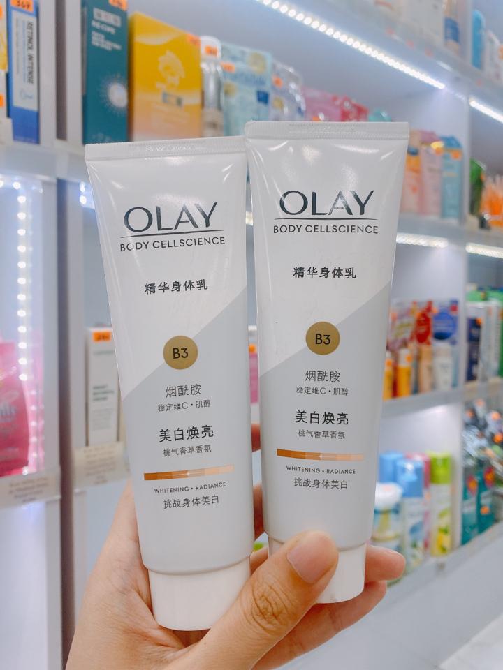 NEW Sữa dưỡng thể trắng da, mờ thâm nám và đều màu da Olay Body Cellscience B3 + Vitamin C Body Lotion 90gr-duoc-ban-tai-NGHIA HUONG True Beauty