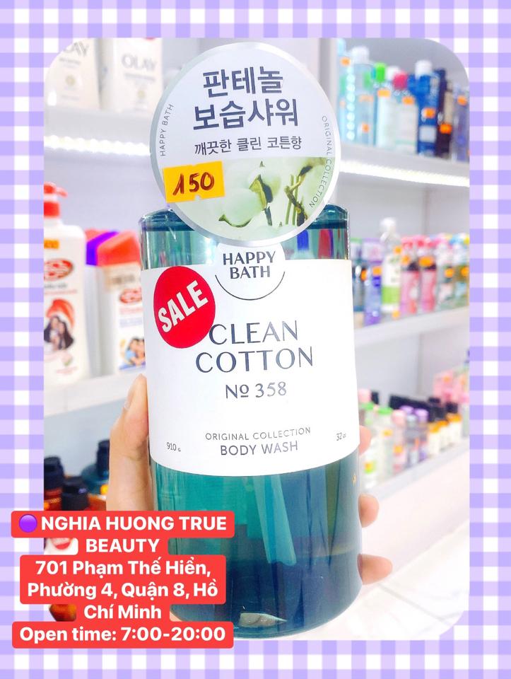 Sữa tắm cao cấp Happy Bath Body Wash910ml dưỡng trắng,cấp ẩm,AHA se khít lỗ chân lông-duoc-ban-tai-NGHIA HUONG True Beauty