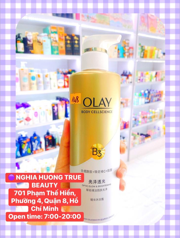Sữa tắm làm sạch, trắng da và đều màu da Olay Body Science B3 + Vitamin C Crème Body Wash 500gr-duoc-ban-tai-NGHIA HUONG True Beauty