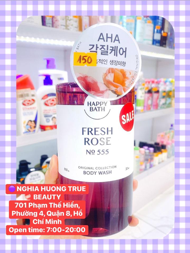 Sữa tắm cao cấp Happy Bath Body Wash910ml dưỡng trắng,cấp ẩm,AHA se khít lỗ chân lông-duoc-ban-tai-NGHIA HUONG True Beauty