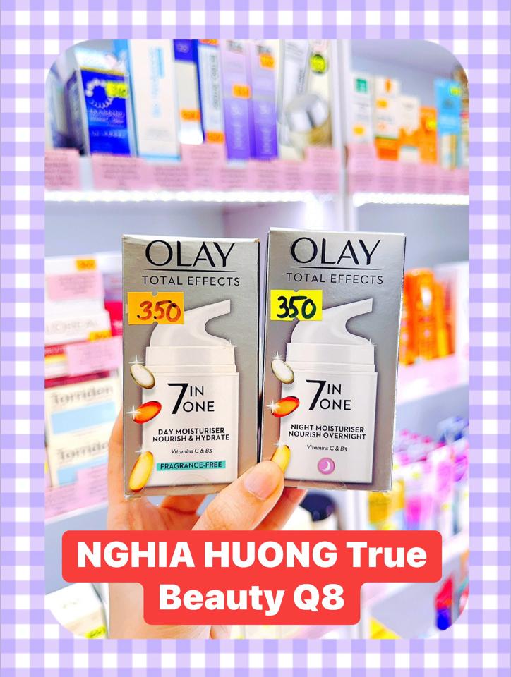 Kem dưỡng trắng da mặt Olay Total Effects 7in One Day (Ban ngày)-duoc-ban-tai-NGHIA HUONG True Beauty