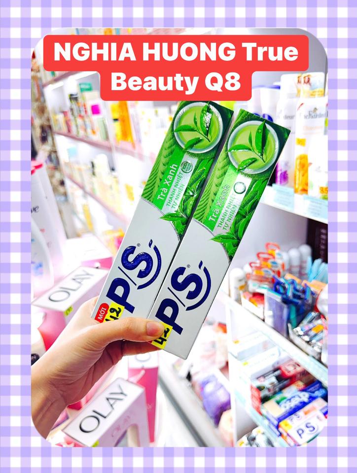 Kem đánh răng PS trà xanh thanh nhiệt tự nhiên-duoc-ban-tai-NGHIA HUONG True Beauty