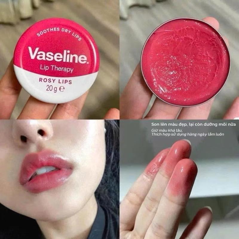 Dưỡng ẩm, mềm mịn và hồng hào môi Vaseline Lip Therapy Lip Balm 20gr #Rosy Lips-duoc-ban-tai-NGHIA HUONG True Beauty