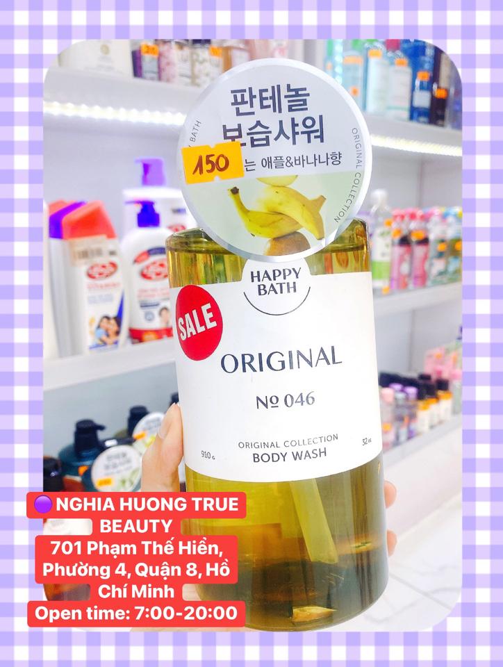 Sữa tắm cao cấp Happy Bath Body Wash910ml dưỡng trắng,cấp ẩm,AHA se khít lỗ chân lông-duoc-ban-tai-NGHIA HUONG True Beauty