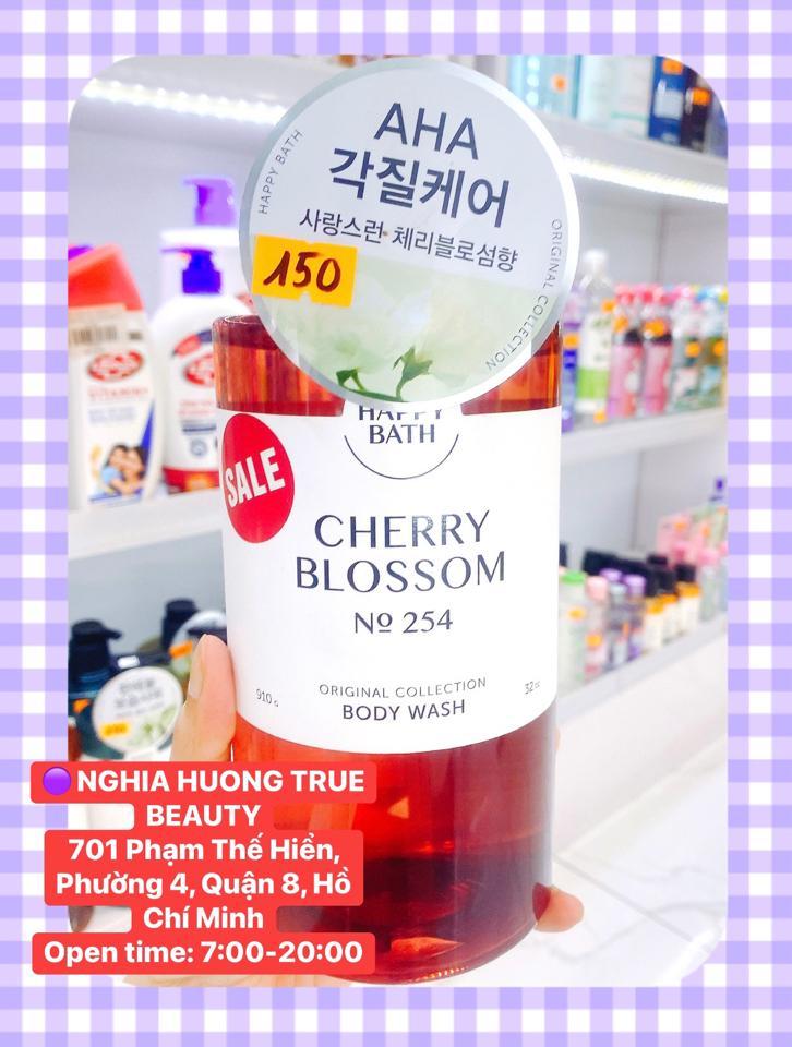 Sữa tắm cao cấp Happy Bath Body Wash910ml dưỡng trắng,cấp ẩm,AHA se khít lỗ chân lông-duoc-ban-tai-NGHIA HUONG True Beauty
