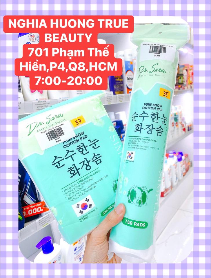  Bông tẩy trang 234 miếng Dr.Sera-duoc-ban-tai-NGHIA HUONG True Beauty