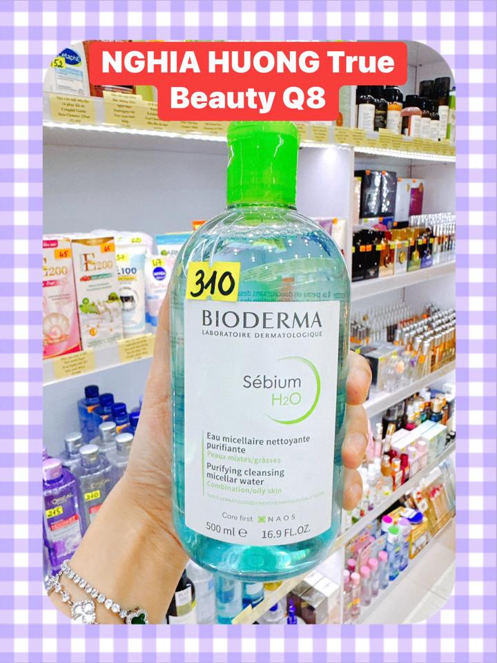 Nước Tẩy Trang Bioderma Xanh Da Dầu Mụn Hồng Da Nhạy Cảm 500ml-duoc-ban-tai-NGHIA HUONG True Beauty