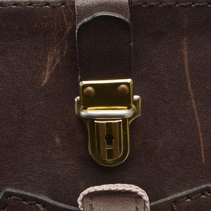 Dior Trotter Shoulder Bag Beige Brown Canvas Leather Women's Dior-duoc-ban-tai-THE BOX LUXURY