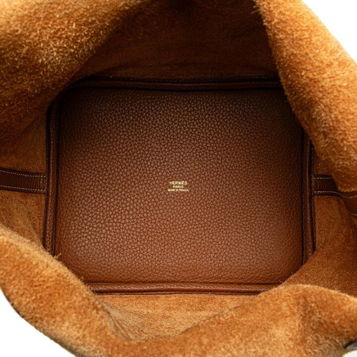 Hermes Picotin Lock MM Gold Hardware Handbag Gold Taurillon Clemence Women's HERMES-duoc-ban-tai-THE BOX LUXURY