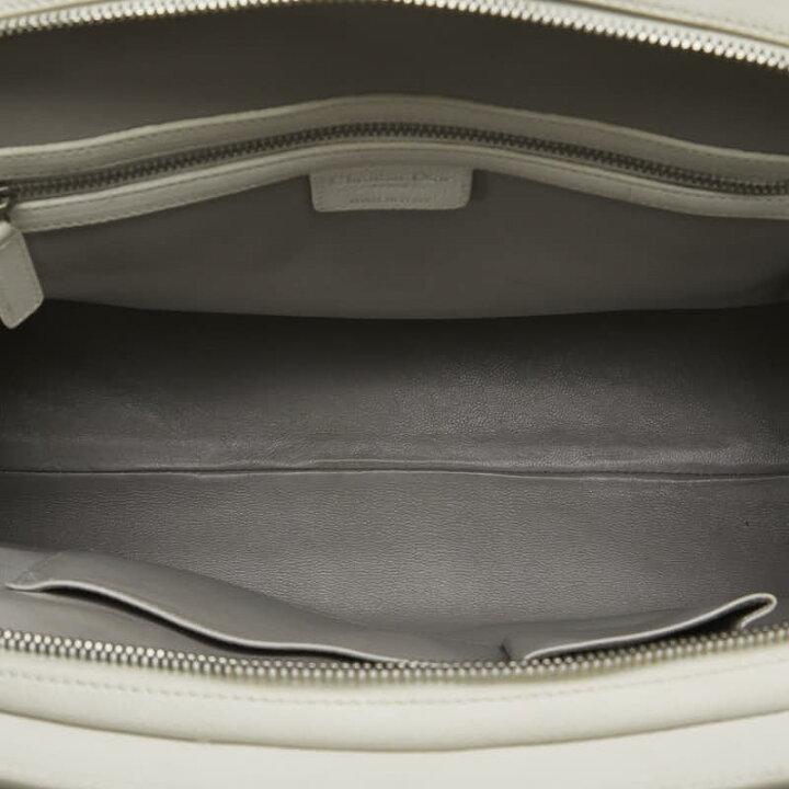 Dior handbag tote bag white leather women's Dior-duoc-ban-tai-THE BOX LUXURY