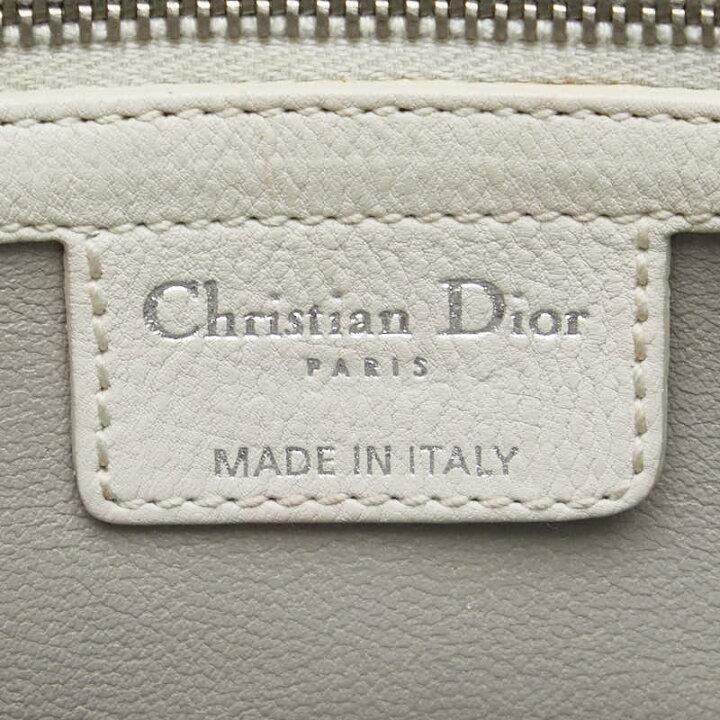 Dior handbag tote bag white leather women's Dior-duoc-ban-tai-THE BOX LUXURY