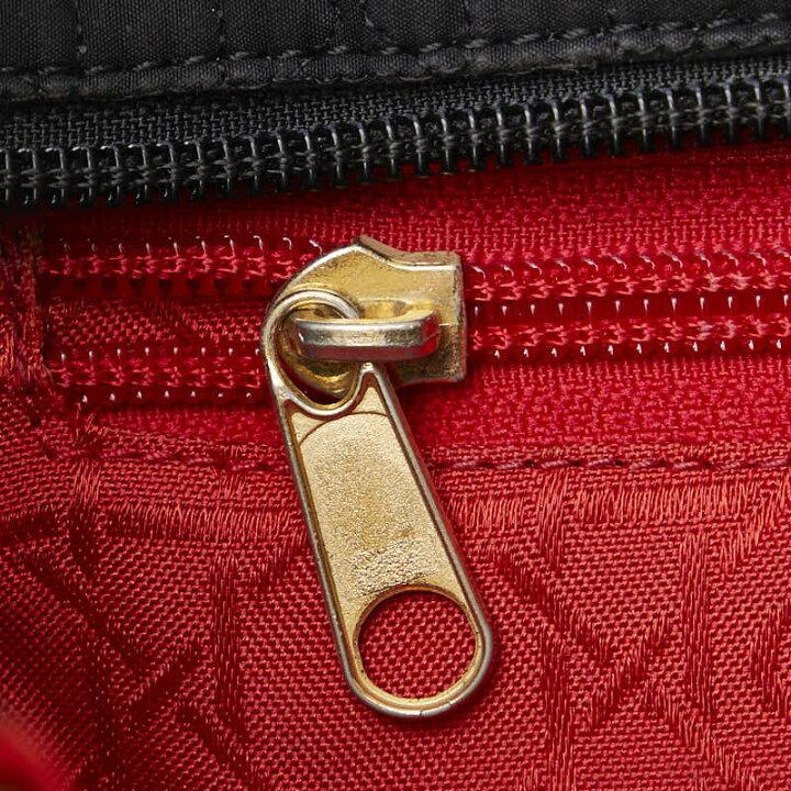 Dior Cannage Lady Dior Handbag Black Canvas Nylon Women's Dior-duoc-ban-tai-THE BOX LUXURY