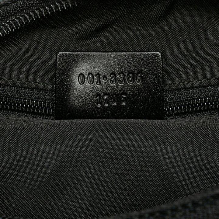 Gucci GG Canvas Handbag One Shoulder Bag 001 3386 Black Canvas Leather Women's GUCCI-duoc-ban-tai-THE BOX LUXURY