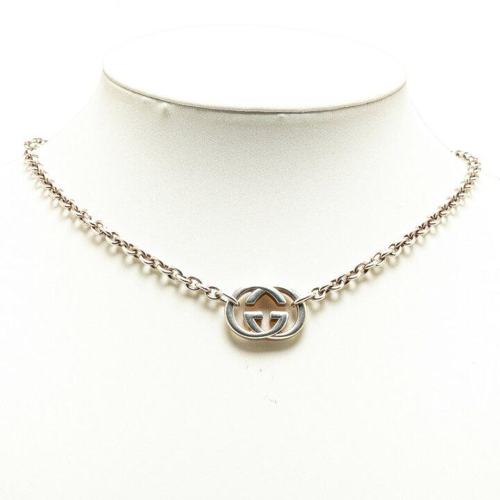 Gucci Interlocking G Chain Necklace SV925 Silver Women's GUCCI-duoc-ban-tai-THE BOX LUXURY