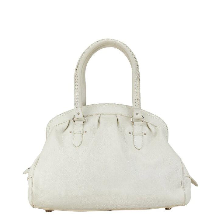 Dior handbag tote bag white leather women's Dior-duoc-ban-tai-THE BOX LUXURY