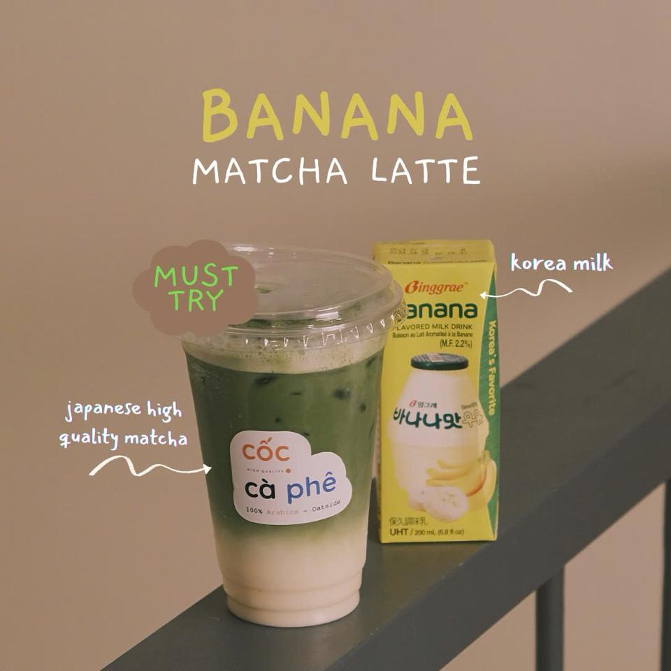Matcha sữa chuối-duoc-ban-tai-Cốc Cà Phê - Nguyễn Trãi