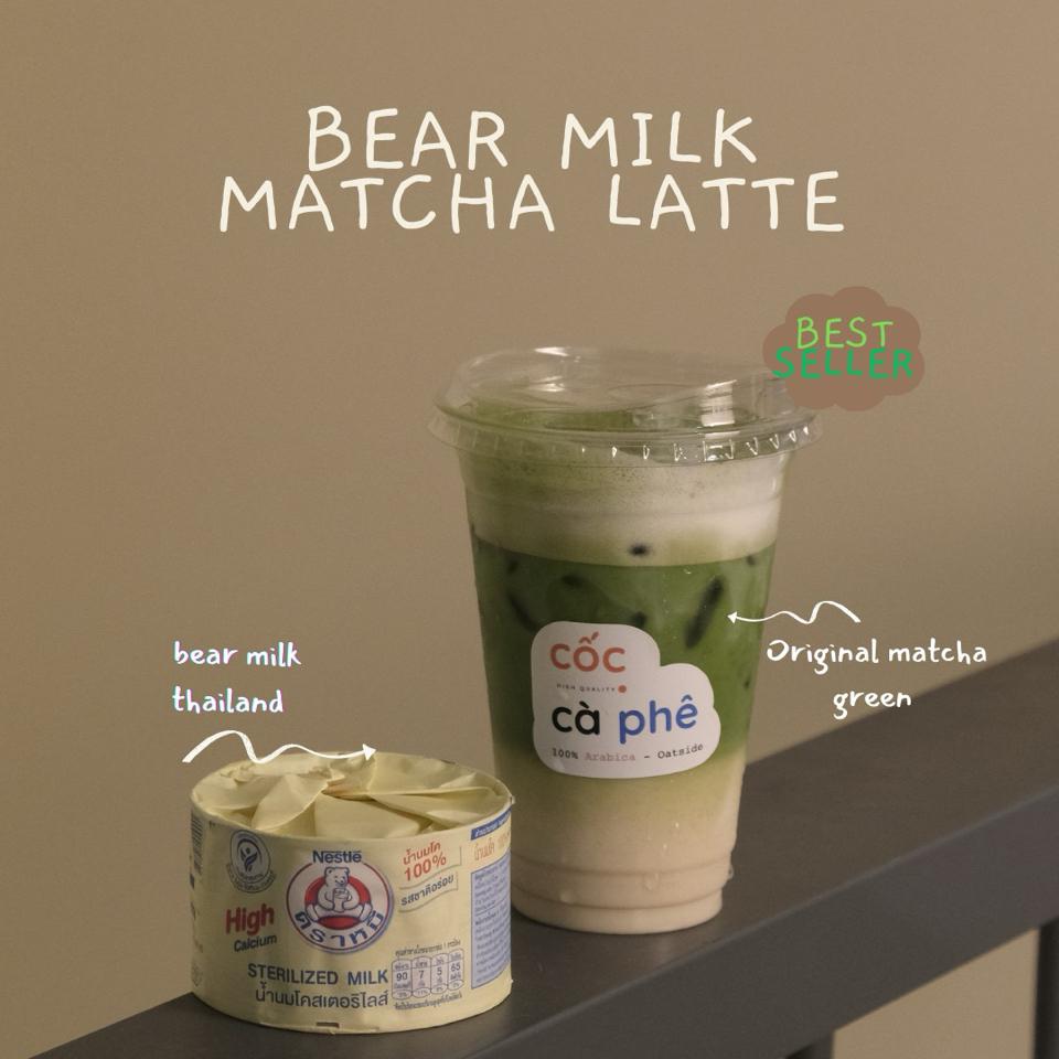 Matcha sữa gấu-duoc-ban-tai-Cốc Cà Phê - Nguyễn Trãi