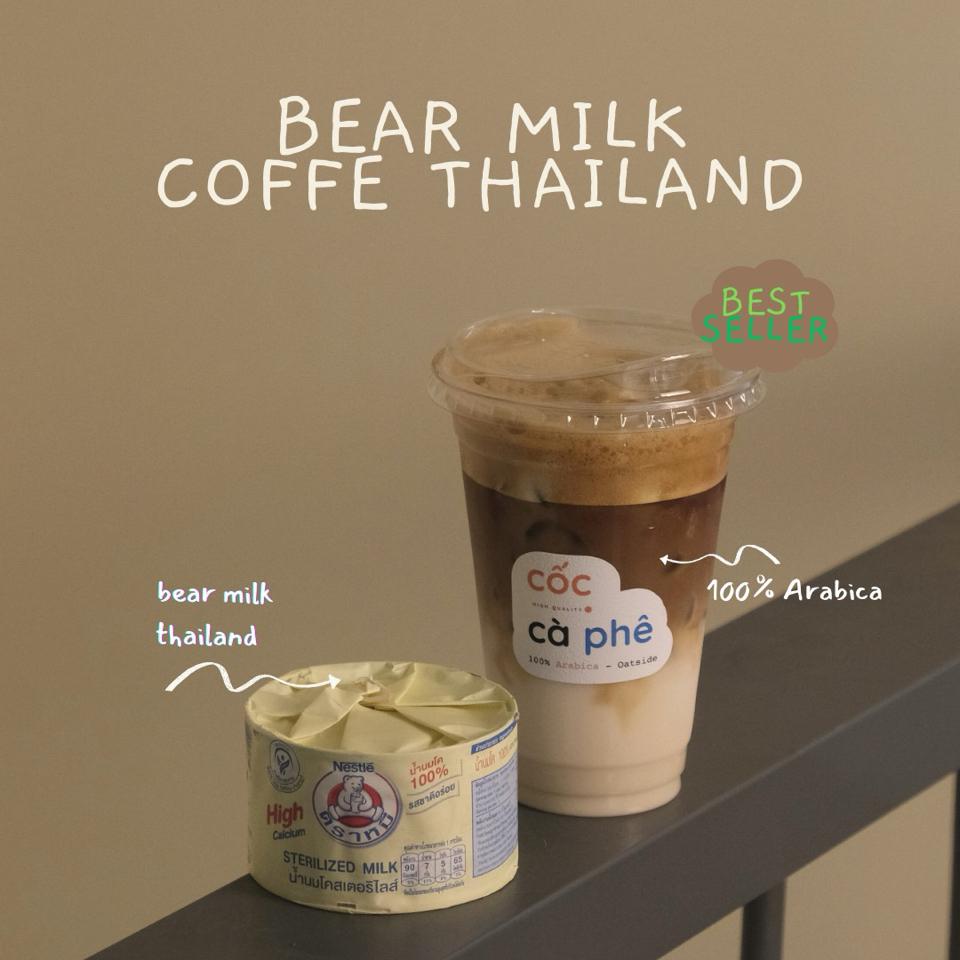 Cafe sữa gấu-duoc-ban-tai-Cốc Cà Phê - Nguyễn Trãi