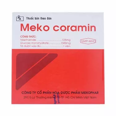 Meko Coramin (5 vỉ x 4 viên)Nikethamid, Glucose-duoc-ban-tai-Nhà thuốc tây Minh Châu 26