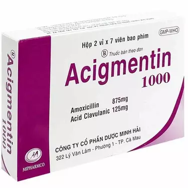 Acigmentin 1000 ( Amoxicillin, Clavulanic acid )-duoc-ban-tai-Nhà thuốc tây Minh Châu 26