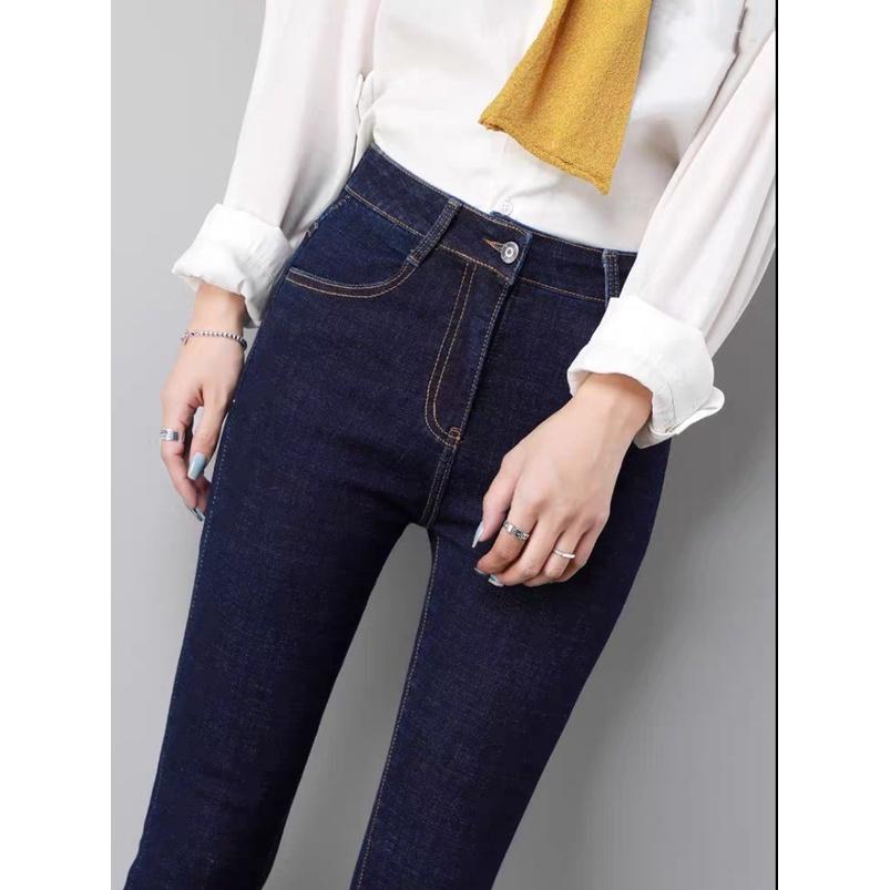 Quần Jean Dáng Ôm Có Bigsize Màu Xanh Đen-duoc-ban-tai-Hana Trâm Shop