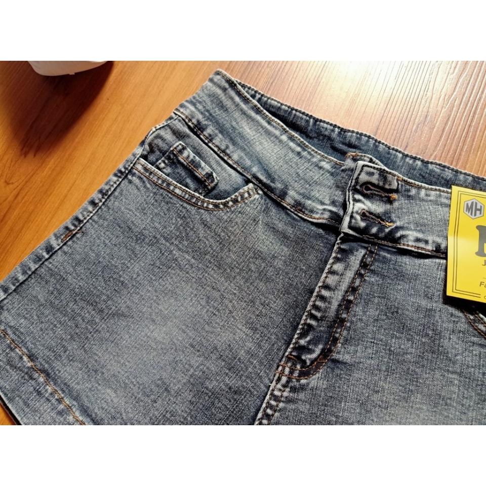 Quần Sọt Jean Nữ Lưng Cao Trơn Có Bigsize ( có 2 Màu)-duoc-ban-tai-Hana Trâm Shop