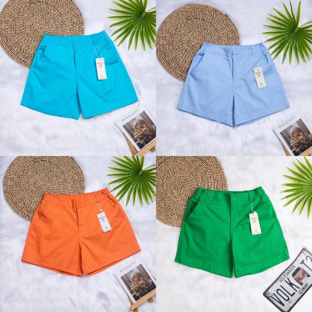Quần Sọt Kaki Nữ Lưng Thun Dây Kéo Hàng Xuất Khấu-duoc-ban-tai-Hana Trâm Shop