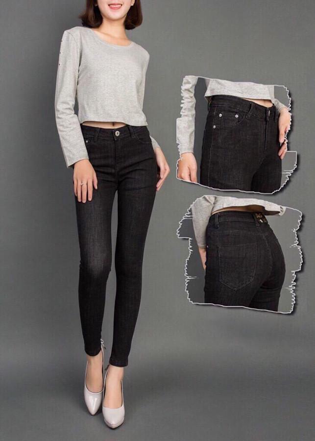 Quần Jean Nữ Vải Xước Màu Đen Lưng Cao Có Bigsize-duoc-ban-tai-Hana Trâm Shop