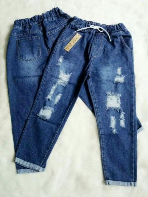 Quần Baggy Jean Rách Lai Lật Có Bigsize -duoc-ban-tai-Hana Trâm Shop