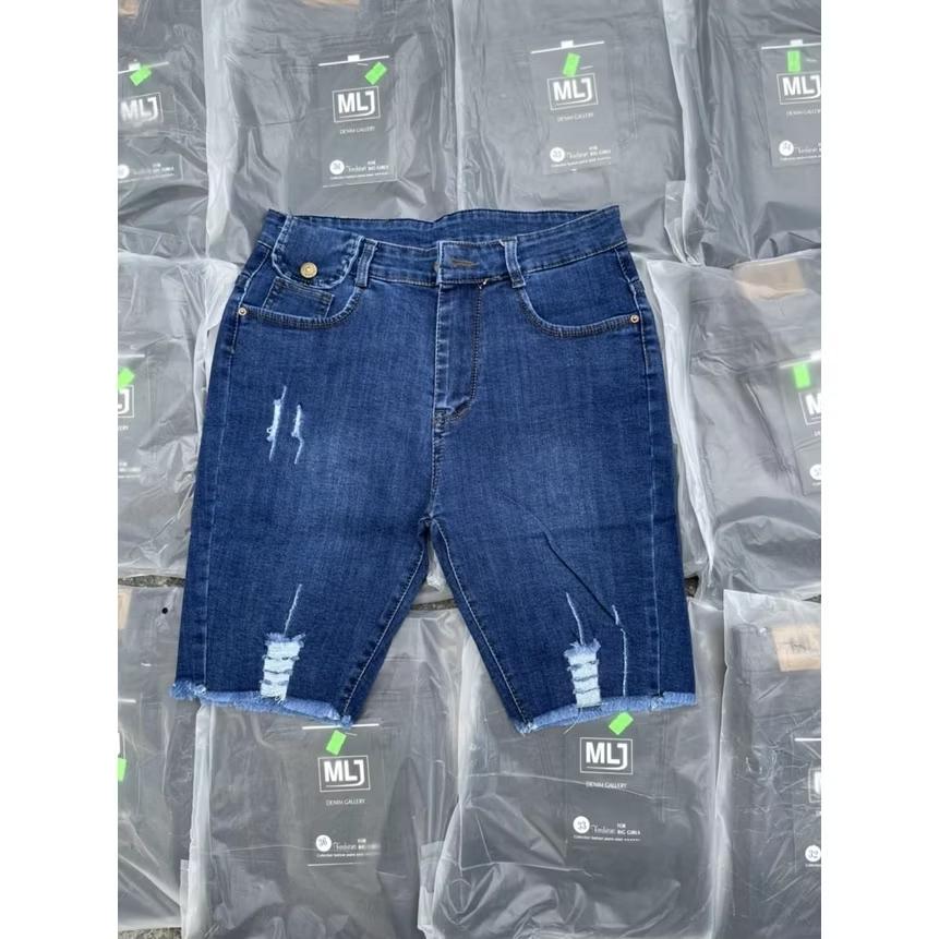 Quần Jean Lửng Gối Co Giãn Phối Túi -duoc-ban-tai-Hana Trâm Shop