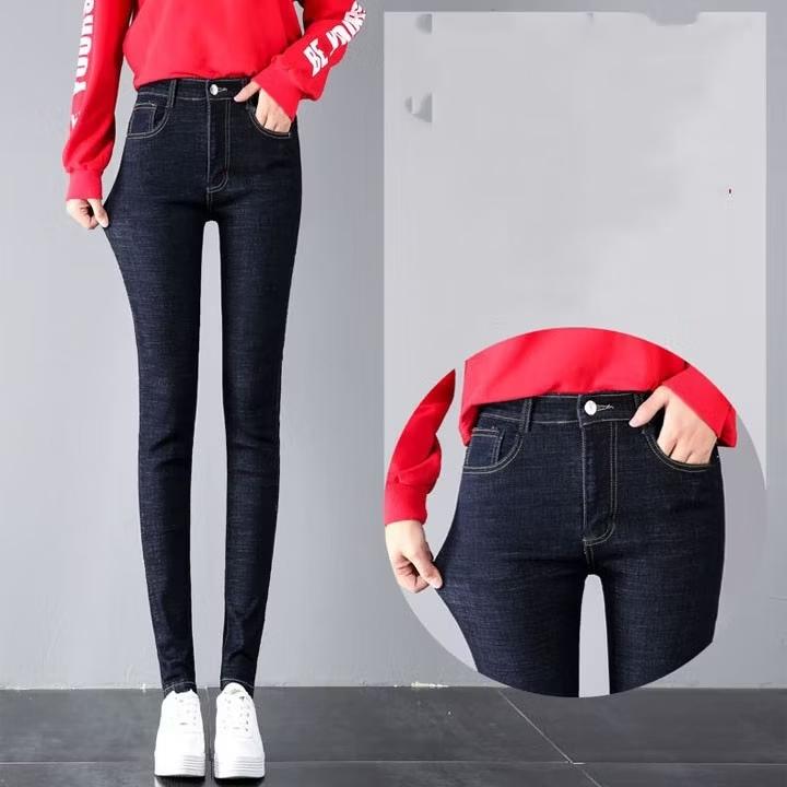 Quần Jean Dáng Ôm Có Bigsize Màu Xanh Đen-duoc-ban-tai-Hana Trâm Shop