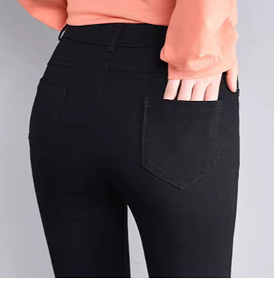 Quần Tregging Kaki Nữ Loại Dài Lưng Cao 1 Nút Gài Loại Xịn-duoc-ban-tai-Hana Trâm Shop