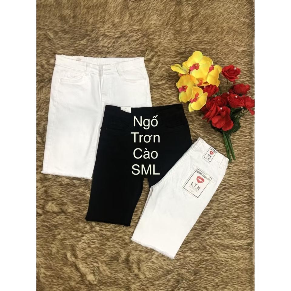 Quần Lửng Gối Jean Mẫu Rách -duoc-ban-tai-Hana Trâm Shop
