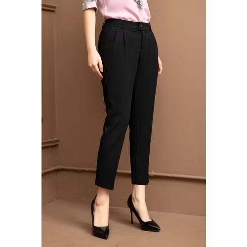 Quần Tây Baggy Vải Cotton 9 Tấc Có Bigsize -duoc-ban-tai-Hana Trâm Shop