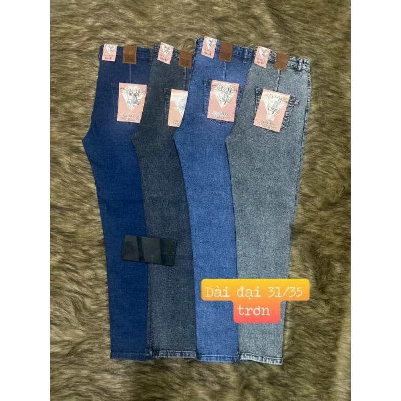 Quần Jean Dài Lưng Cao Trơn Có Bigsize ( có 3 màu)-duoc-ban-tai-Hana Trâm Shop