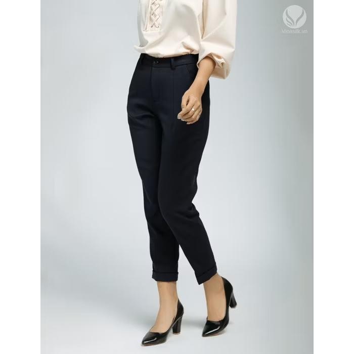 Quần Tây Baggy Vải Cotton 9 Tấc Có Bigsize -duoc-ban-tai-Hana Trâm Shop