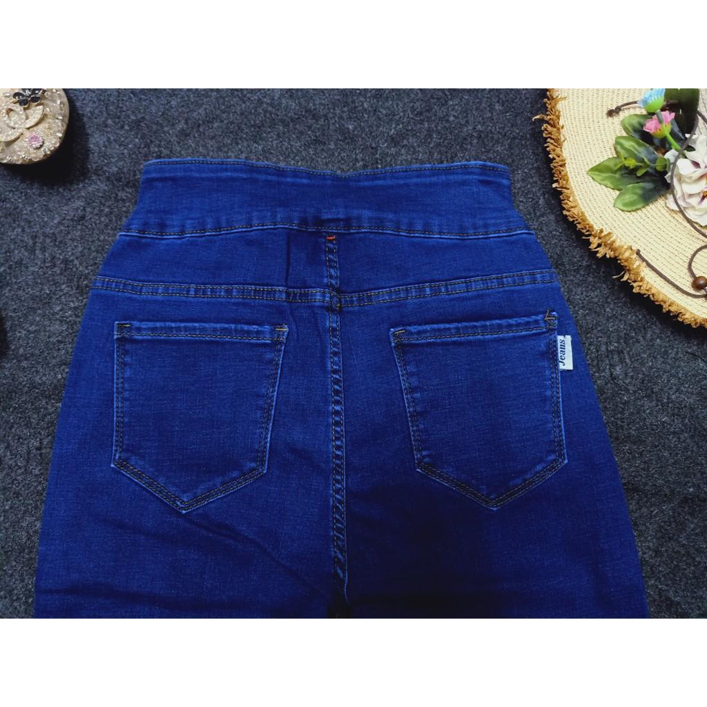 Quần Jean Lửng Gối Nữ Lưng Cao 2 Nút Gài ( Có 4 Màu )-duoc-ban-tai-Hana Trâm Shop
